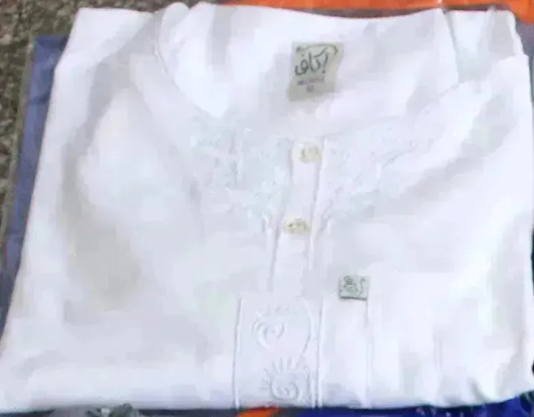 Arab  Men's New Cotton Hemp Embroidery Liturgy Embroidered Hui Men's Suit Two Piece Wholesale