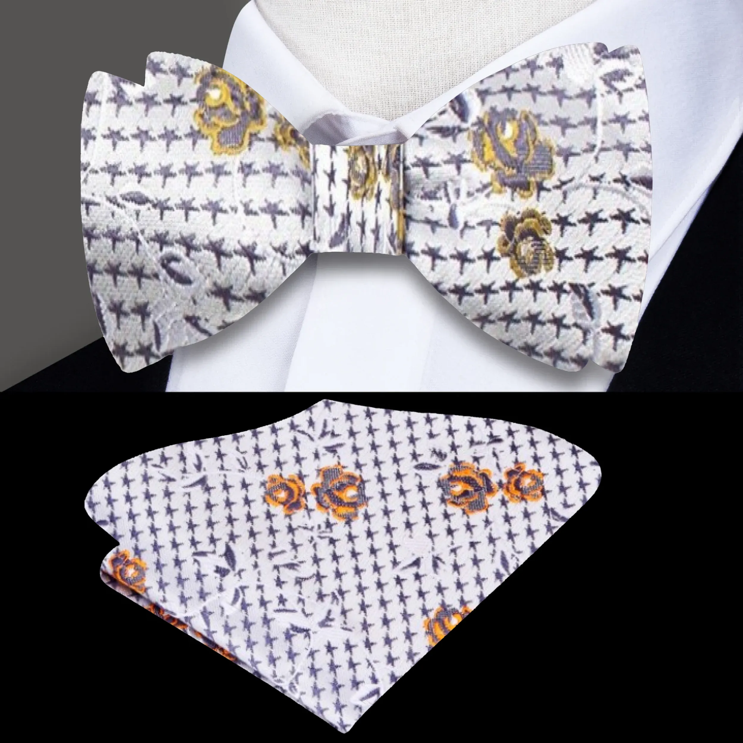 Blossom Floral Self-Tie Bow Tie