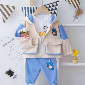 Boys Clothes Suits  Autumn Kids Cartoon Pattern Outfits for