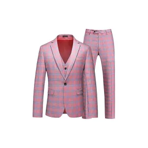 CottonBlend Chic Skinny ZipperFly SingleBreasted 2Piece Suit