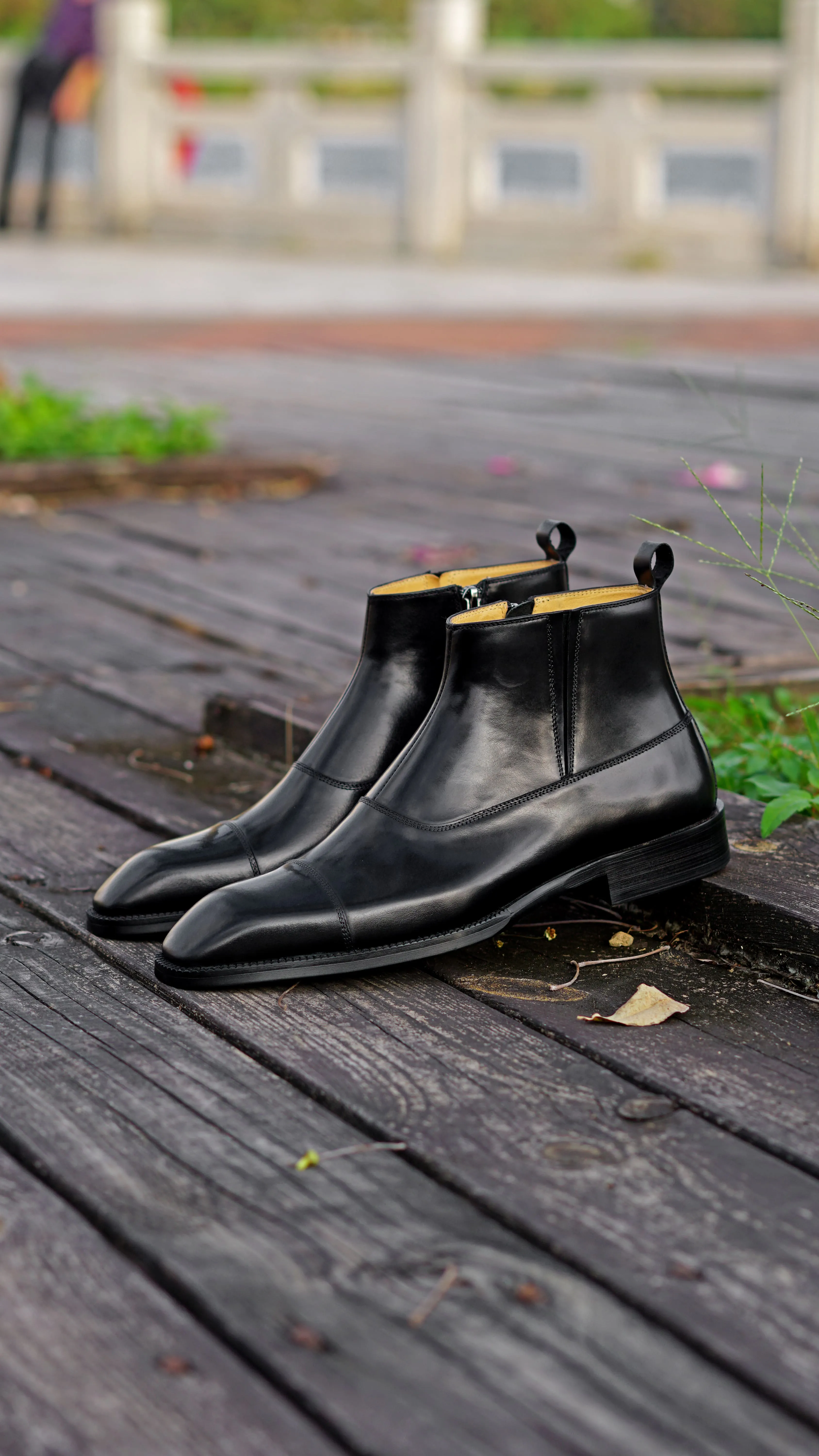 Designer Black Chelsea Boots