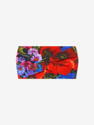 Dolce & Gabbana Girls Floral Print Headband