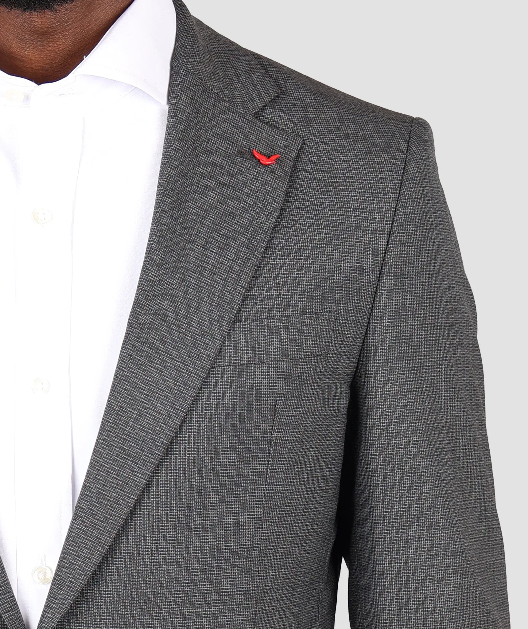 DS Damat Grey Slim Fit Suit