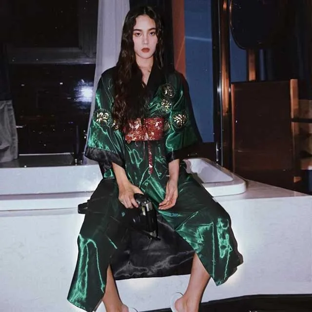 Emerald Green Kimono