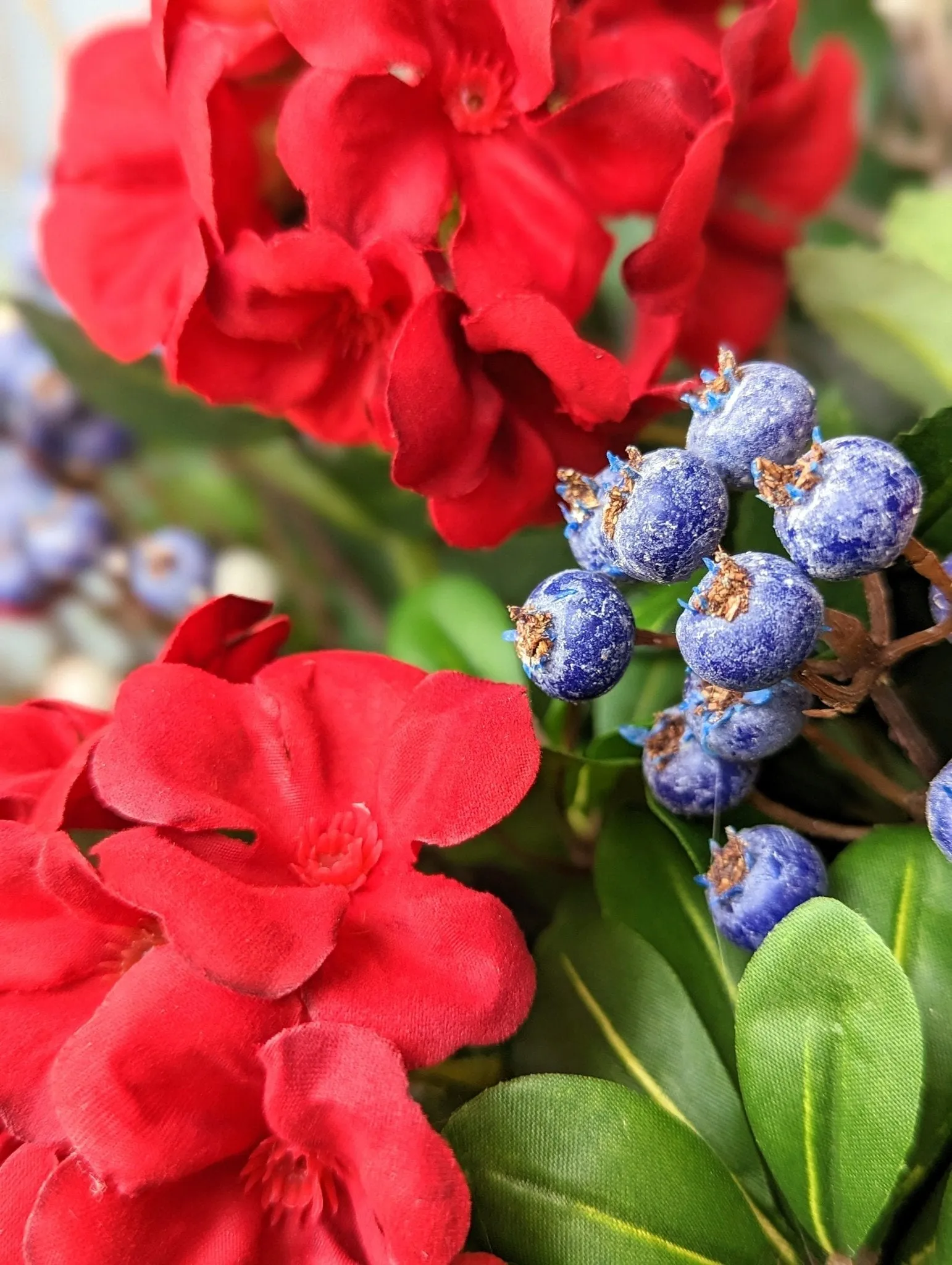 Festive Patriotic Red, White, and Blue Basket