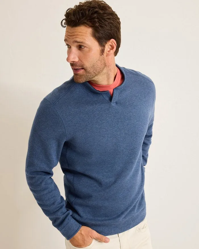 Flip Coast Reversible Abaco Sweatshirt in Blue Note Heather by Tommy Bahama