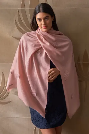 Flower Shower | Embroidered Wool Silk Stole (Copy)