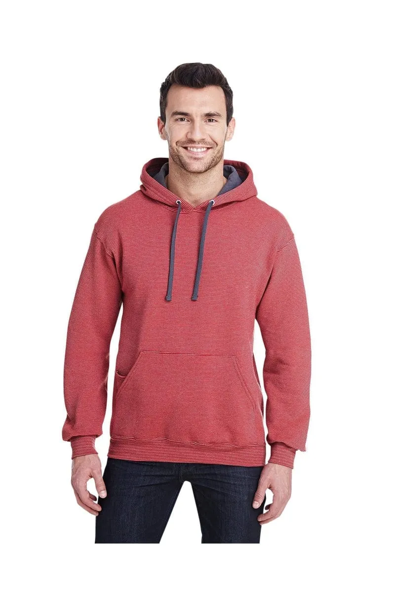 Fruit of the Loom SF77R: Adult 7.2 oz. Sofspun(r) Striped Hooded Sweatshirt