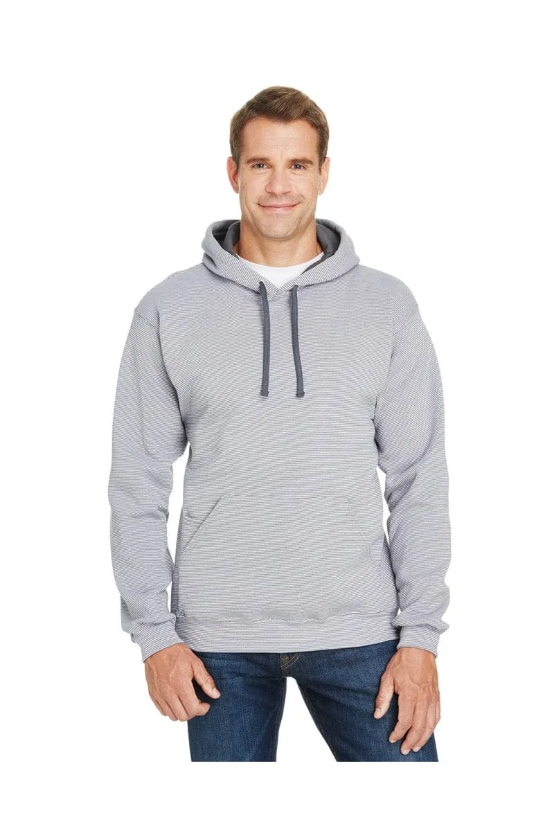 Fruit of the Loom SF77R: Adult 7.2 oz. Sofspun(r) Striped Hooded Sweatshirt