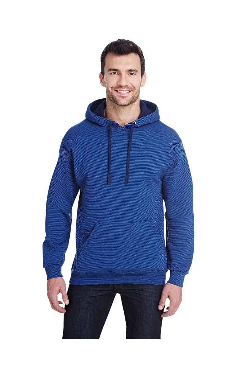 Fruit of the Loom SF77R: Adult 7.2 oz. Sofspun(r) Striped Hooded Sweatshirt