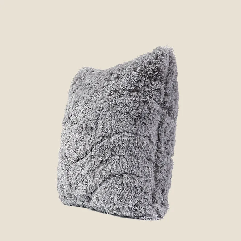 Gray Plush Pillow