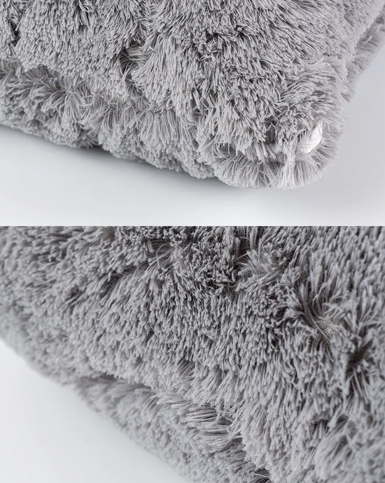 Gray Plush Pillow