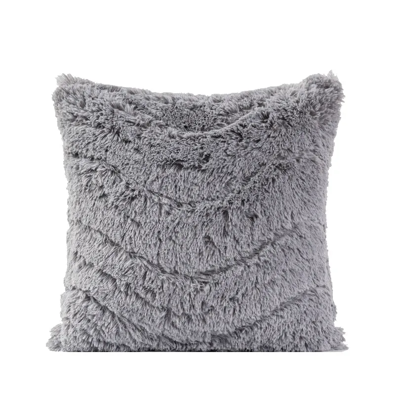 Gray Plush Pillow