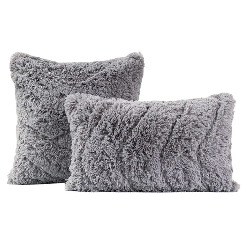 Gray Plush Pillow