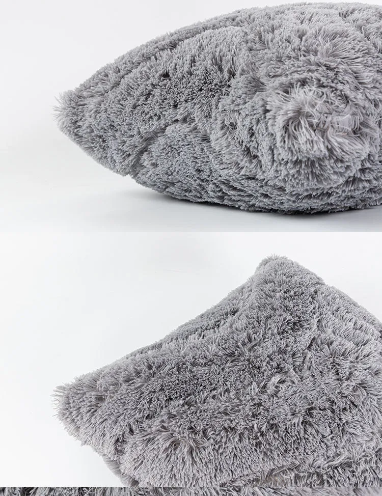 Gray Plush Pillow