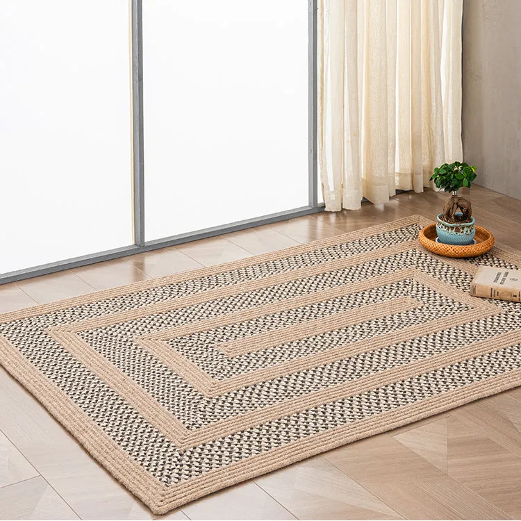 Hand-Woven Natural Wool Carpet