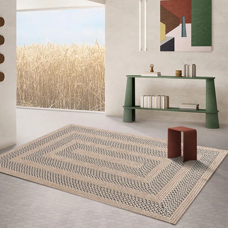 Hand-Woven Natural Wool Carpet