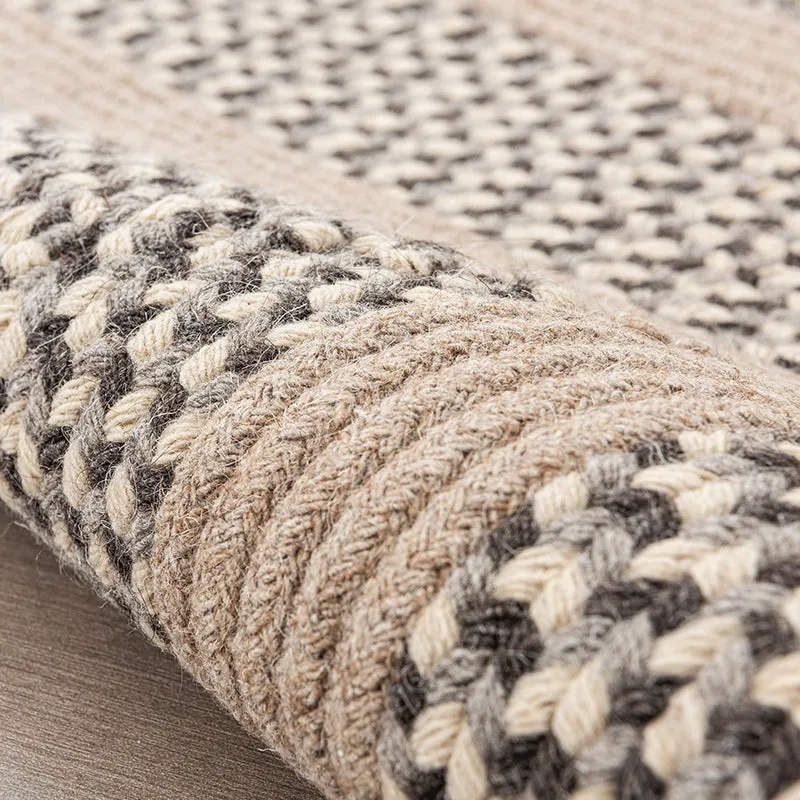 Hand-Woven Natural Wool Carpet