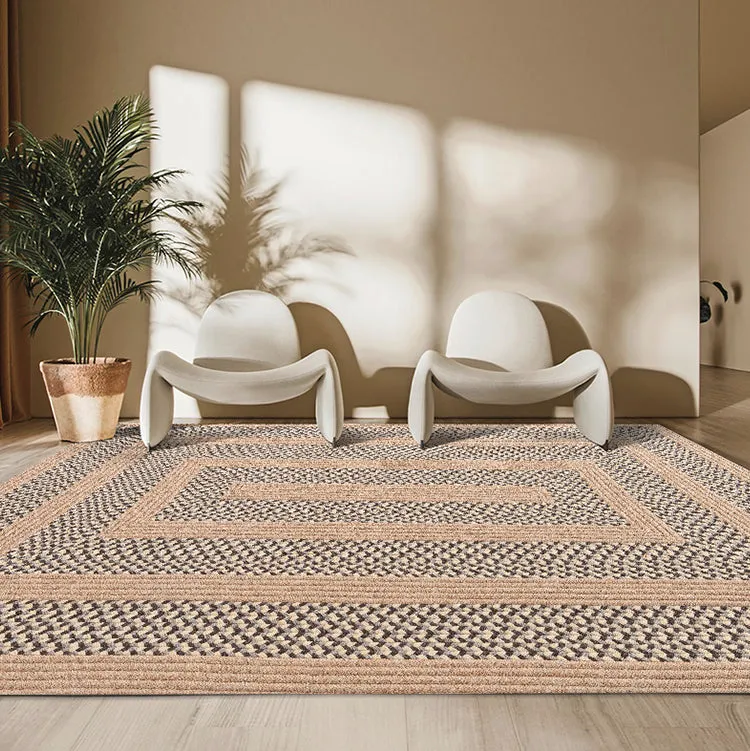 Hand-Woven Natural Wool Carpet