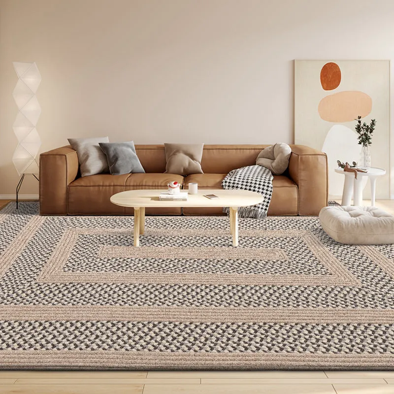 Hand-Woven Natural Wool Carpet