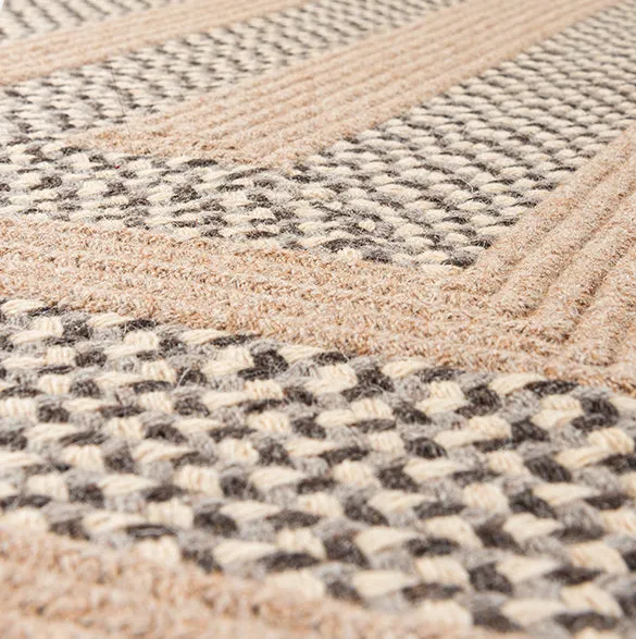 Hand-Woven Natural Wool Carpet