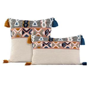 Hand Woven Patchwork Pillow