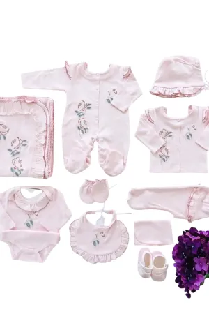 Heather Floral Newborn Coming Home Set (10 Pcs)