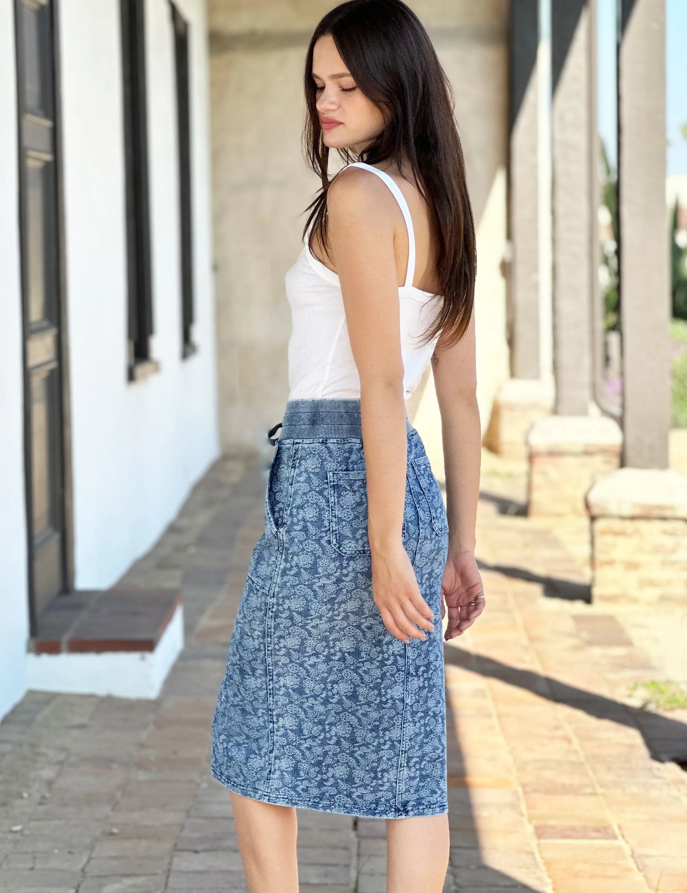 Knit Pocket Skirt