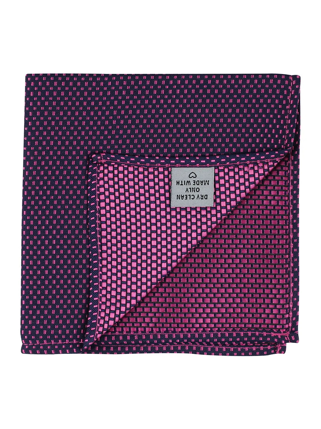 Kovove The Pleasing Dash Abstract Blue Pocket Square For Men