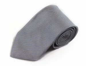 Mens White &  Black Mini Stripe 8cm Patterned Neck Tie