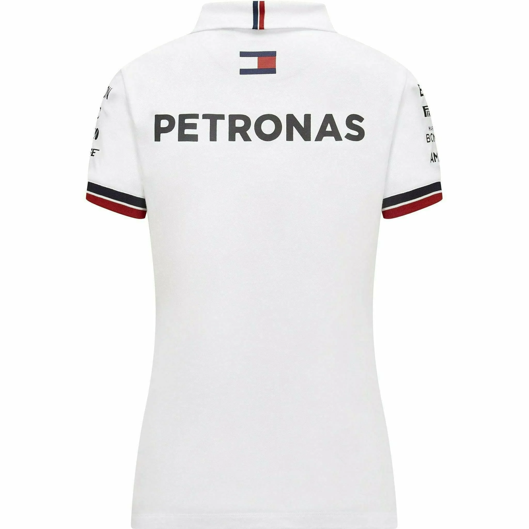 Mercedes Benz AMG Petronas F1 Women's Team Polo Shirt-Black/White