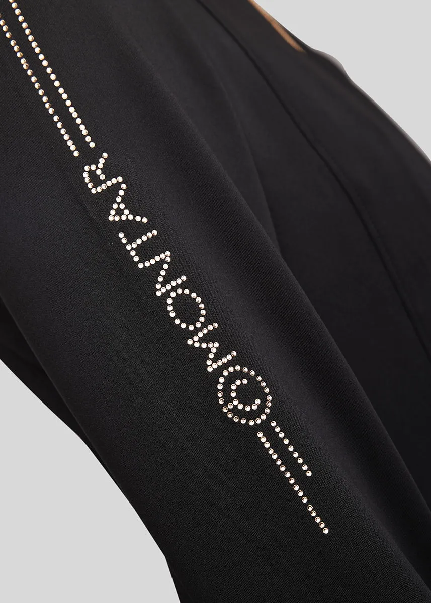 MoFlora Rosegold Crystals Jacket - Black