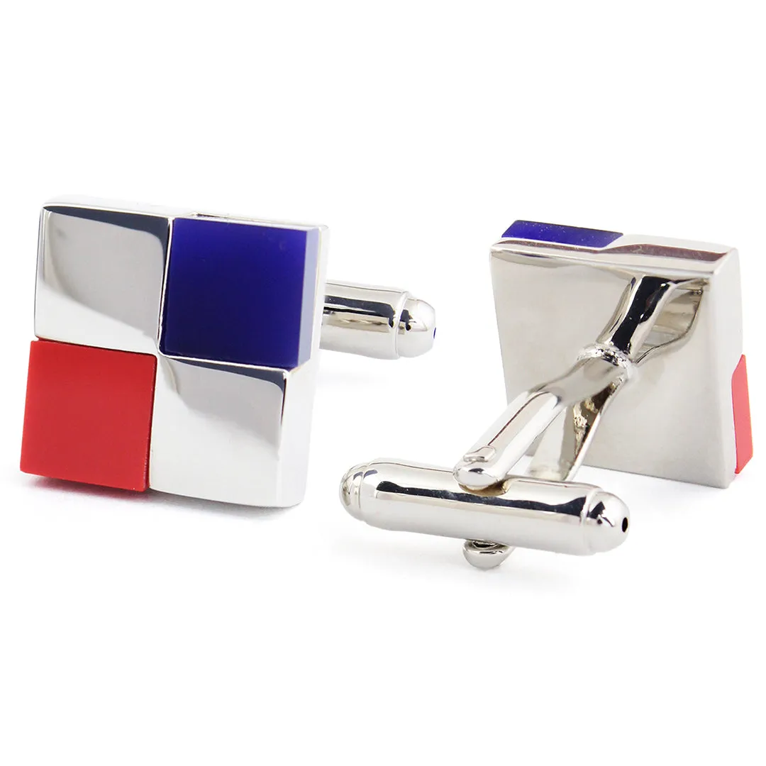 Peluche Checks Contrast Cufflinks