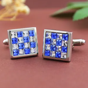 Peluche Sapphire and Crystal Cufflinks for Men