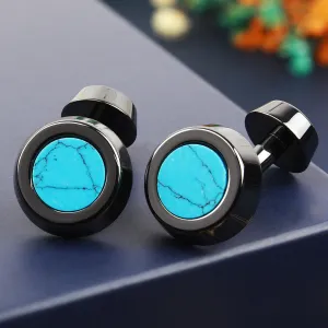 Peluche Sexy Cerami Turquoise Cufflinks