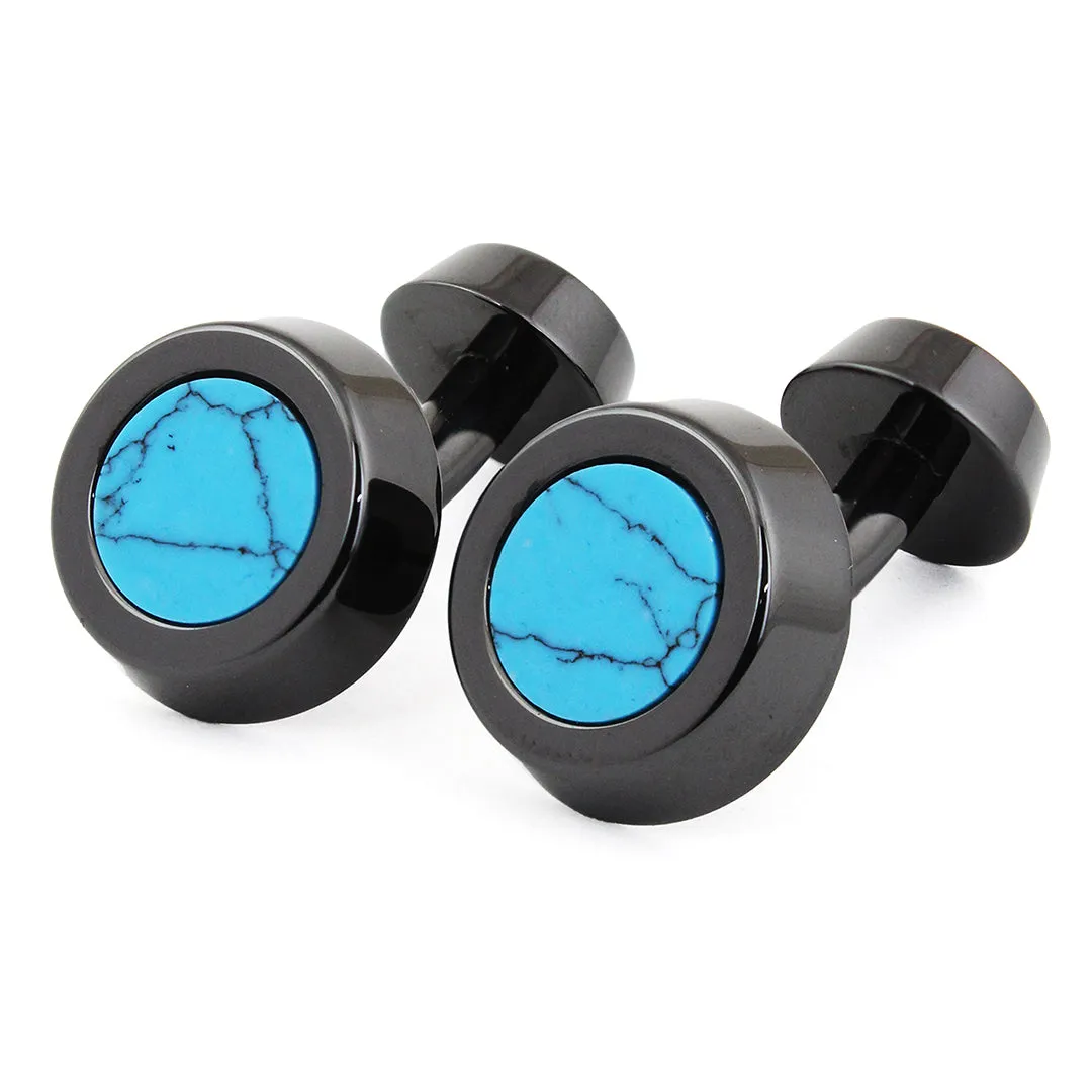 Peluche Sexy Cerami Turquoise Cufflinks