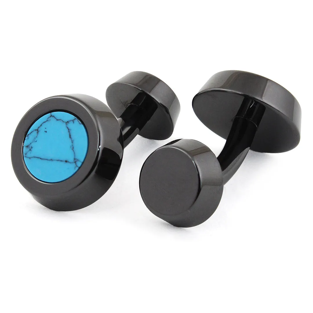 Peluche Sexy Cerami Turquoise Cufflinks