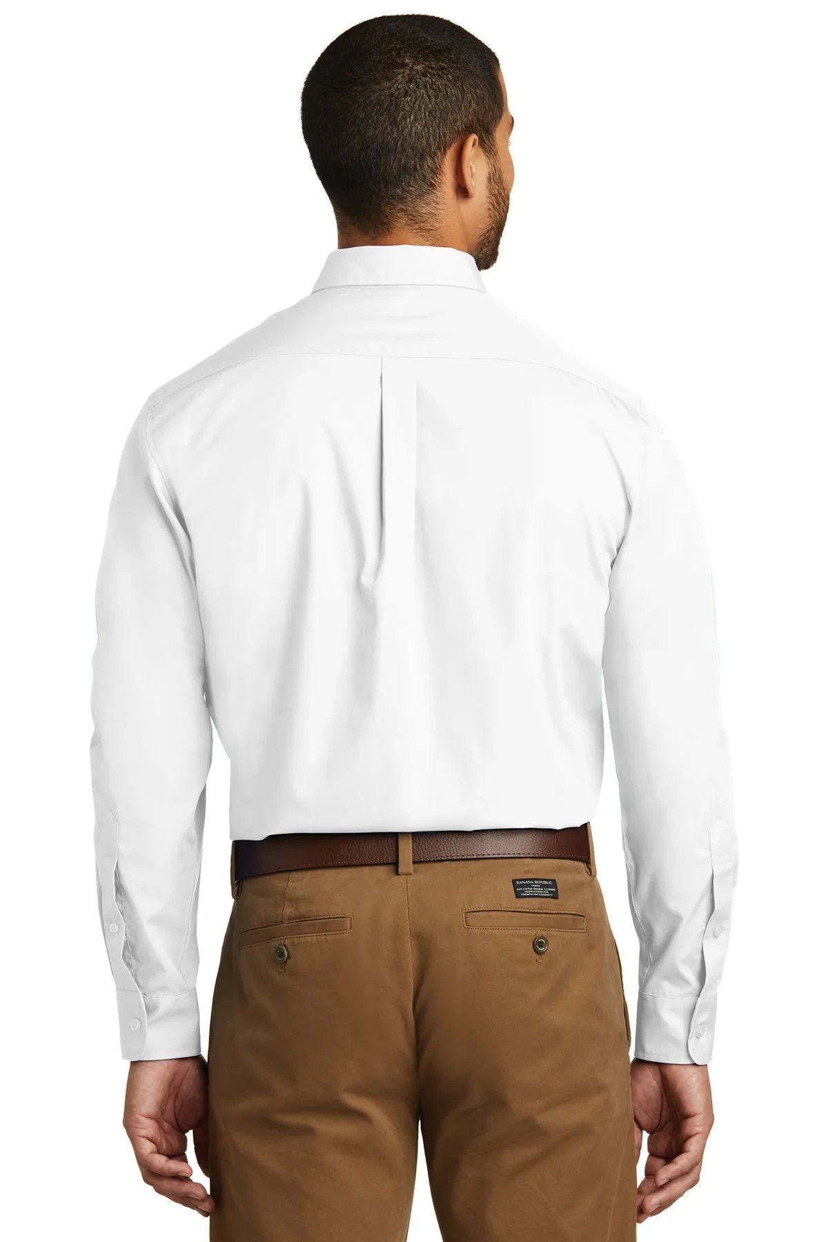 Port Authority Carefree Poplin Shirt, White [Ken Anderson Alliance]