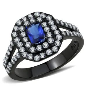 Stainless Steel Ring Synthetic Montana TK3449 for Women Style BlackIon