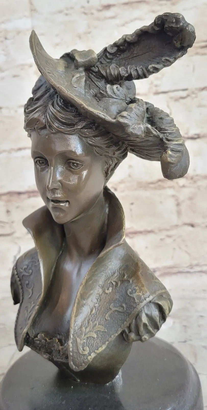 STUNNING GORGEOUS RARE ART DECO NOUVEAU "IRIS" BRONZE BUST GEROME SCULPTURE DEAL