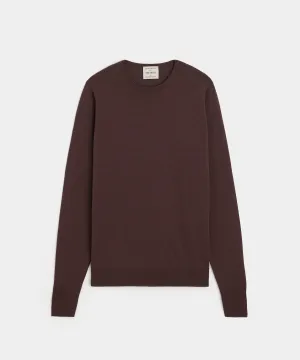 Todd Snyder x John Smedley Long Sleeve Crew in Truffle