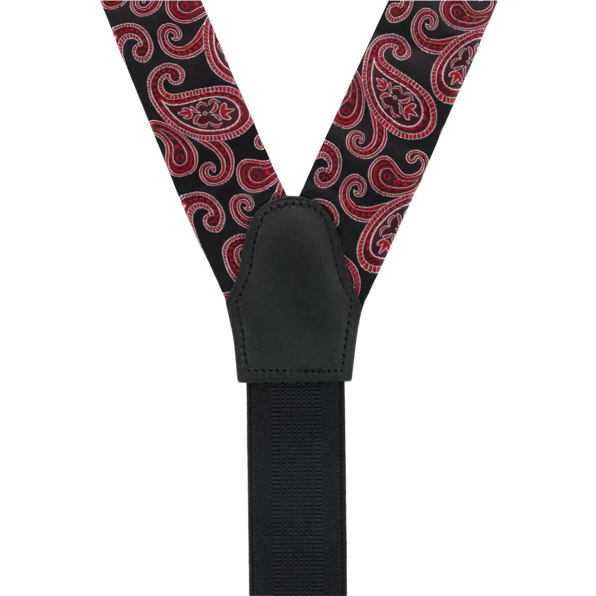 Willard's Wavy Paisley Silk Button End Private Collection Braces