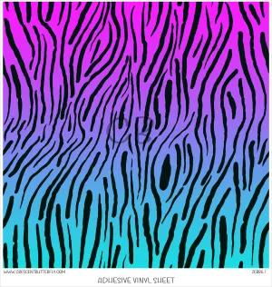 Zebra 1 Printed Vinyl Sheet